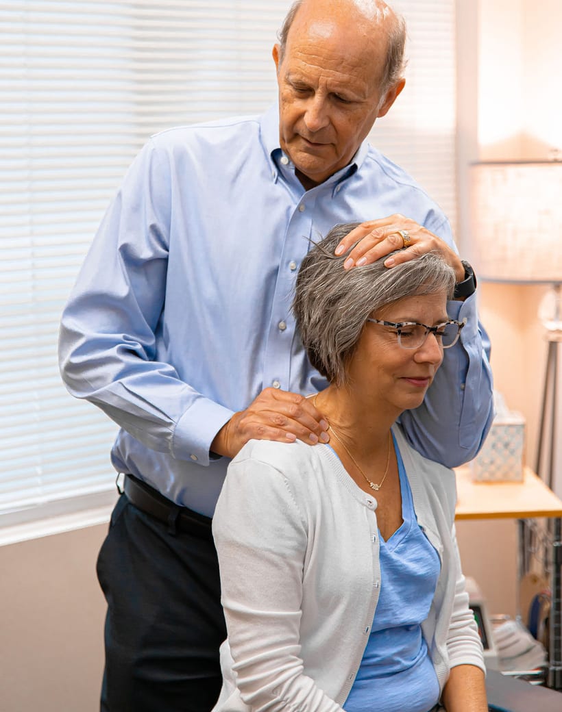 Dr. Thomas Mitchell, DC, providing gentle nervous-system care